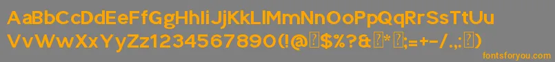 Splekta Font – Orange Fonts on Gray Background