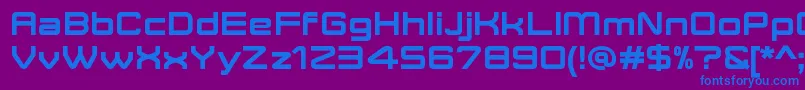 Шрифт MoveXBoldDemo – синие шрифты на фиолетовом фоне