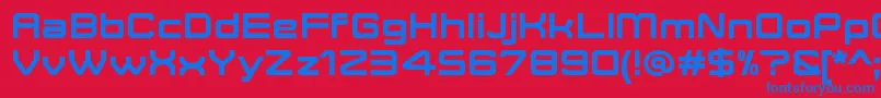 MoveXBoldDemo Font – Blue Fonts on Red Background