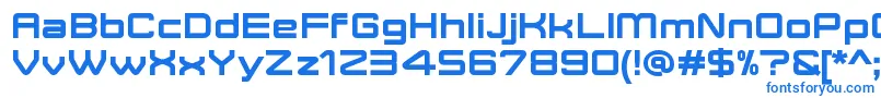 フォントMoveXBoldDemo – 白い背景に青い文字