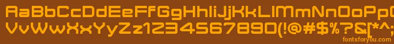 Шрифт MoveXBoldDemo – оранжевые шрифты на коричневом фоне