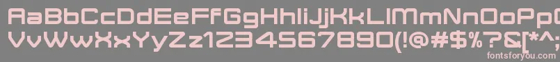 Шрифт MoveXBoldDemo – розовые шрифты на сером фоне