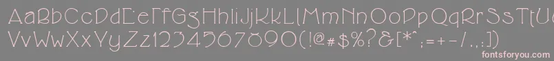 Cupolaregular Font – Pink Fonts on Gray Background