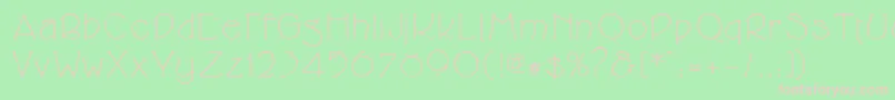 Cupolaregular Font – Pink Fonts on Green Background