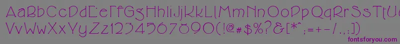 Cupolaregular Font – Purple Fonts on Gray Background