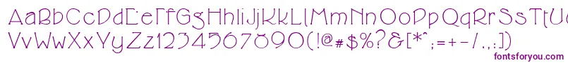 Cupolaregular Font – Purple Fonts on White Background