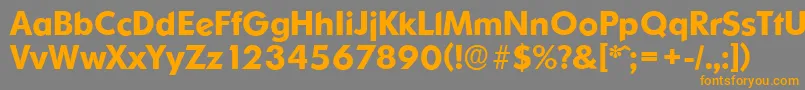 Saiba mais sobre a fonte OrnitonsserialBold Fonte OrnitonsserialBold – fontes laranjas em um fundo cinza
