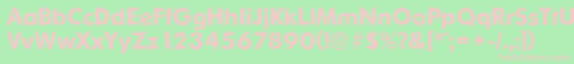 OrnitonsserialBold Font – Pink Fonts on Green Background