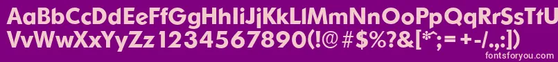 OrnitonsserialBold Font – Pink Fonts on Purple Background