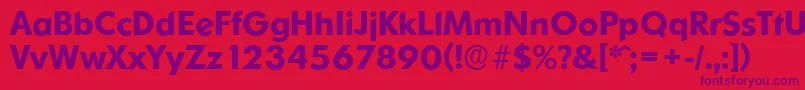 OrnitonsserialBold Font – Purple Fonts on Red Background