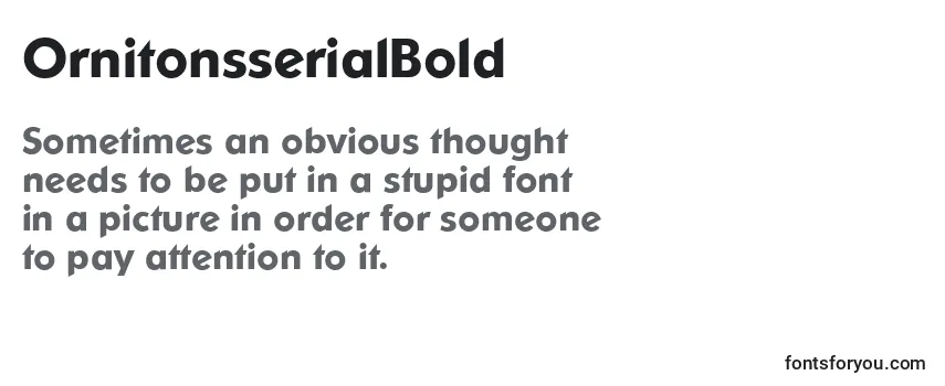 OrnitonsserialBold Font