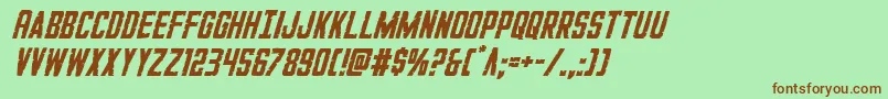 GiIncognitoital Font – Brown Fonts on Green Background