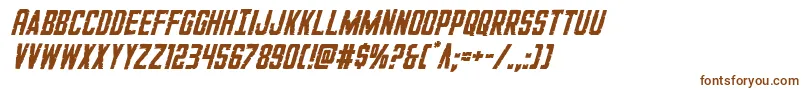Шрифт GiIncognitoital – коричневые шрифты на белом фоне