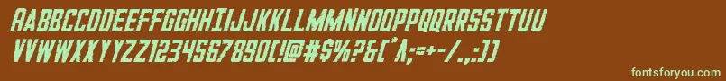 GiIncognitoital Font – Green Fonts on Brown Background