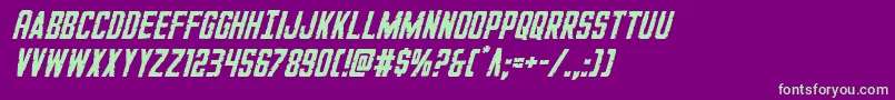 GiIncognitoital Font – Green Fonts on Purple Background