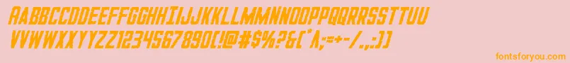 GiIncognitoital Font – Orange Fonts on Pink Background