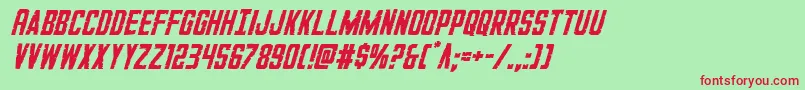 GiIncognitoital Font – Red Fonts on Green Background