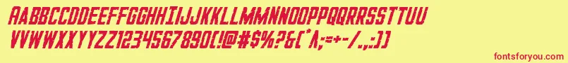 GiIncognitoital Font – Red Fonts on Yellow Background