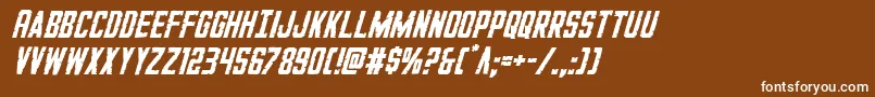 GiIncognitoital Font – White Fonts on Brown Background