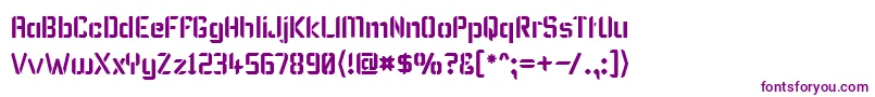 Czcionka KarismaStencil – fioletowe czcionki