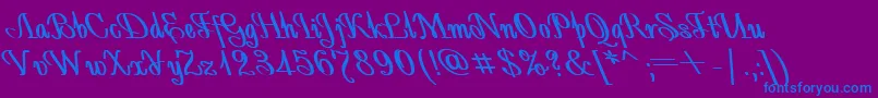 En savoir plus sur la police AntidecorBoldItalic Police AntidecorBoldItalic – polices bleues sur fond violet
