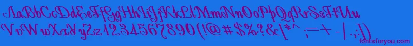 Подробнее о шрифте AntidecorBoldItalic Шрифт AntidecorBoldItalic – фиолетовые шрифты на синем фоне