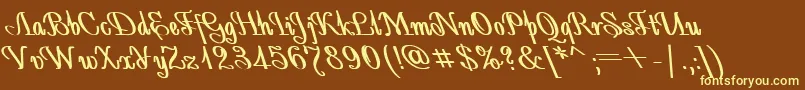Más sobre la fuente AntidecorBoldItalic fuente AntidecorBoldItalic – Fuentes Amarillas Sobre Fondo Marrón