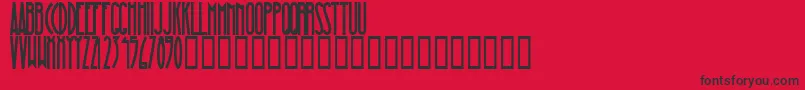 MagnaBlackCondensed Font – Black Fonts on Red Background