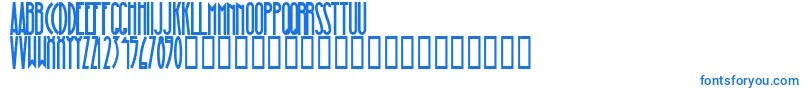 MagnaBlackCondensed Font – Blue Fonts on White Background