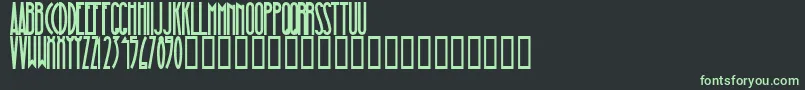 MagnaBlackCondensed Font – Green Fonts on Black Background