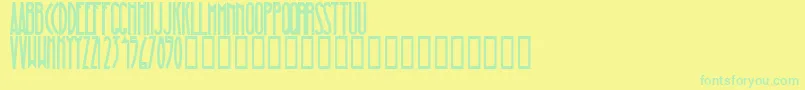 MagnaBlackCondensed Font – Green Fonts on Yellow Background