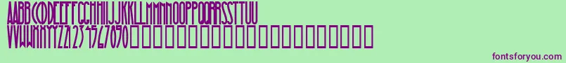 MagnaBlackCondensed Font – Purple Fonts on Green Background