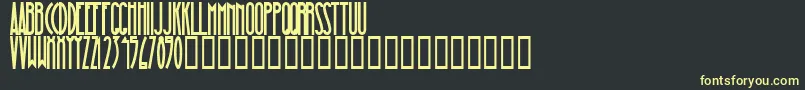 MagnaBlackCondensed Font – Yellow Fonts on Black Background