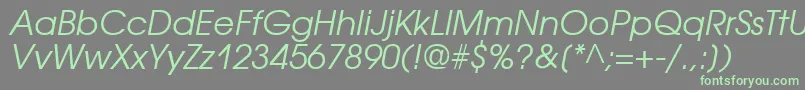 Подробнее о шрифте AvantgardecttItalic Шрифт AvantgardecttItalic – зелёные шрифты на сером фоне