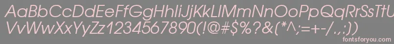 More about AvantgardecttItalic Font AvantgardecttItalic Font – Pink Fonts on Gray Background