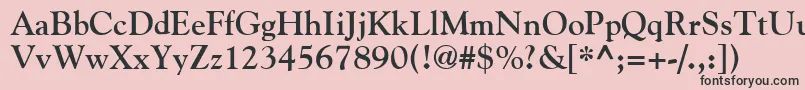 GildeBold Font – Black Fonts on Pink Background