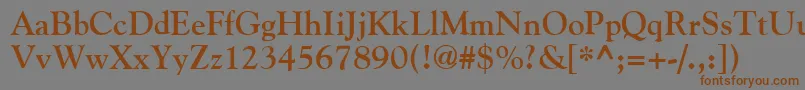 GildeBold Font – Brown Fonts on Gray Background