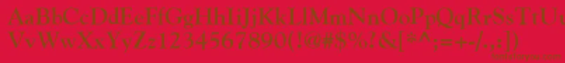 GildeBold Font – Brown Fonts on Red Background