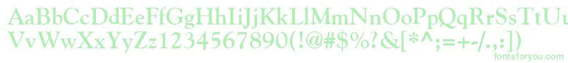 GildeBold Font – Green Fonts on White Background