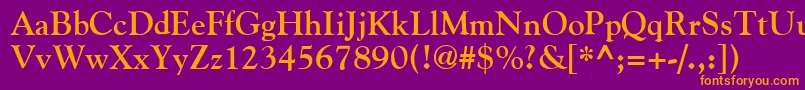 GildeBold Font – Orange Fonts on Purple Background