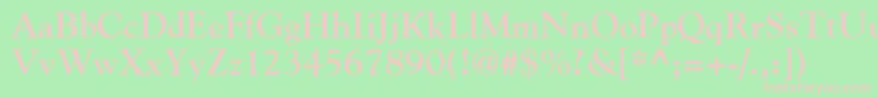 GildeBold Font – Pink Fonts on Green Background