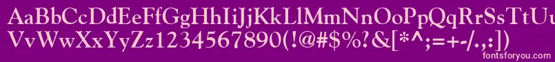 GildeBold Font – Pink Fonts on Purple Background