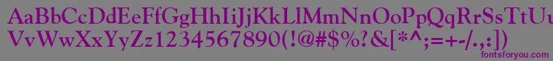 GildeBold Font – Purple Fonts on Gray Background