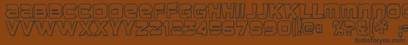 Baveuse31 Font – Black Fonts on Brown Background