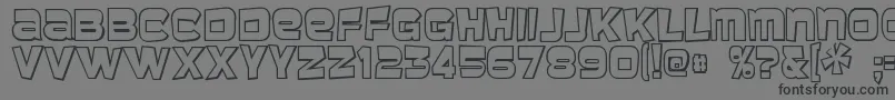 Baveuse31 Font – Black Fonts on Gray Background