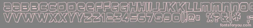 Baveuse31 Font – Pink Fonts on Gray Background