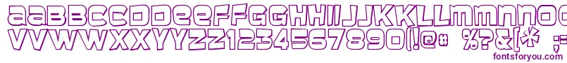 Baveuse31 Font – Purple Fonts on White Background