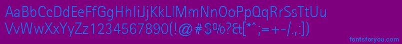 Agfarotissansseriflight Font – Blue Fonts on Purple Background