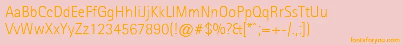 Agfarotissansseriflight Font – Orange Fonts on Pink Background