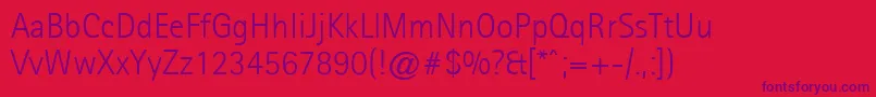 Agfarotissansseriflight Font – Purple Fonts on Red Background